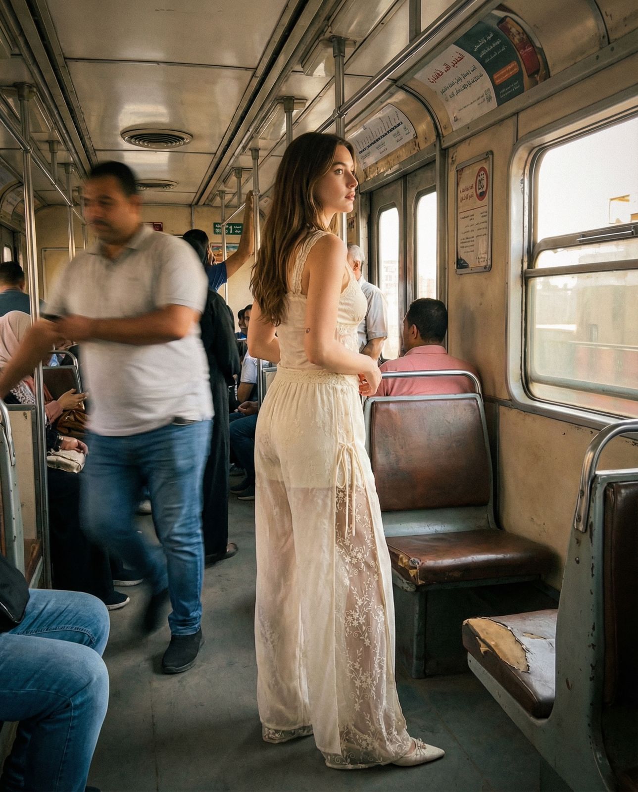 Floral Double-Lace Pants