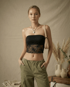 Floral Lace Cropped-Top