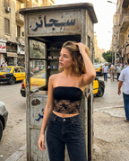 Floral Lace Cropped-Top