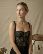 Butterfly Lace Cropped-Top