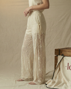 Floral Double-Lace Pants