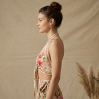 SMR Floral Knotted Set - Beige